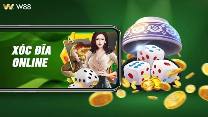 GAME XÓC ĐĨA ĐỔI THƯỞNG W88 Người chơi trải nghiệm xóc đĩa đổi thưởng trên thiết bị di động